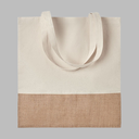 Jute Base Cotton Tote Bag