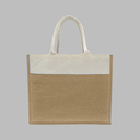 JUTE/ CANVAS BAGS NATURAL WHITE 