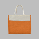 JUTE/CANVAS BAG ORANGE
