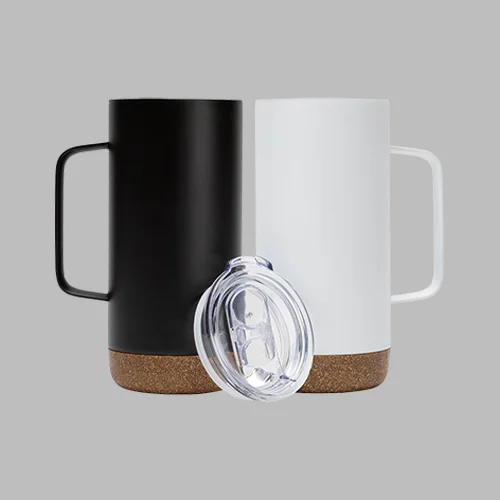 Thermal Mug With cork base and Handle