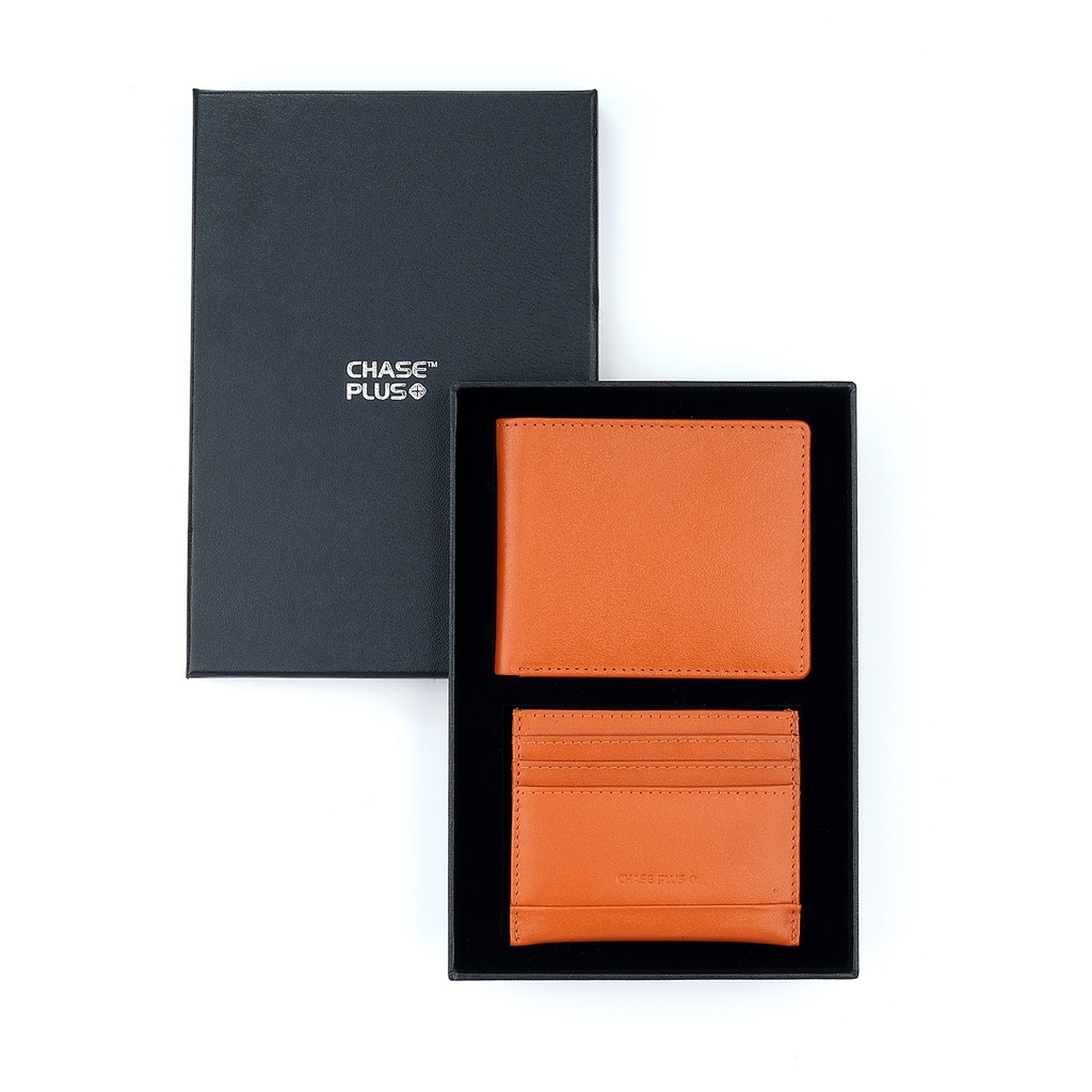 CHASE PLUS Business Gift Set Mens Wallet and Credit Card Holder