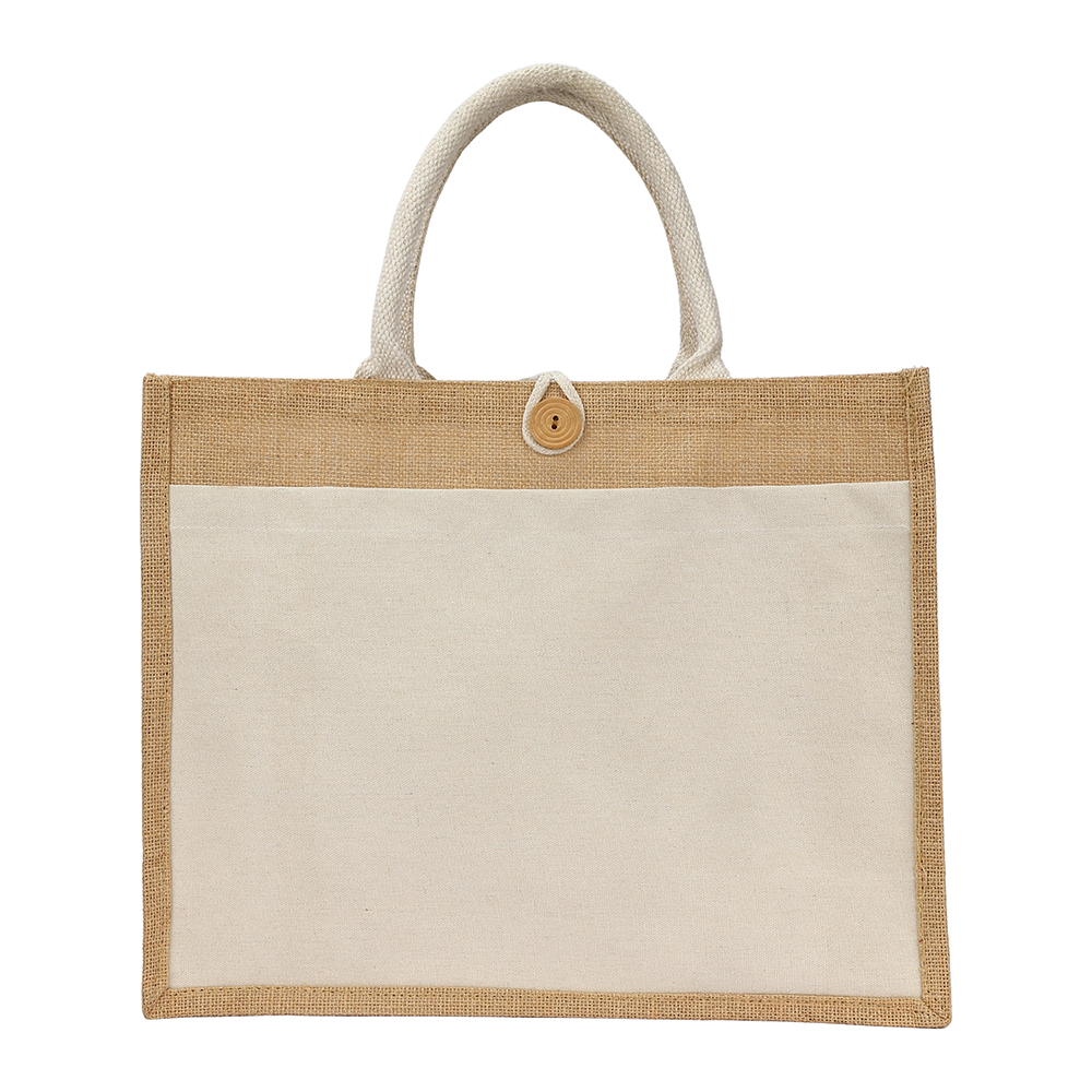 Jute Canvas Bag 225gsm WHITE