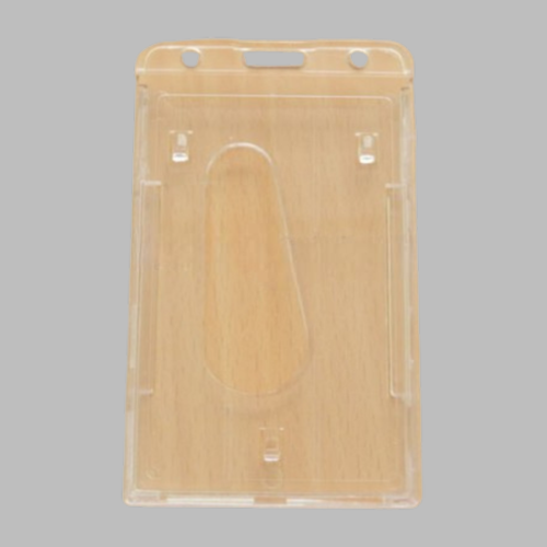 Clear Double ID Holder - Vertical