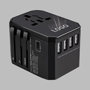 Travel Adapter With Light up Logo 