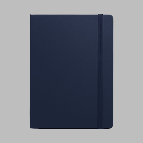 A5 Pu Economic Notebook Navy Blue 