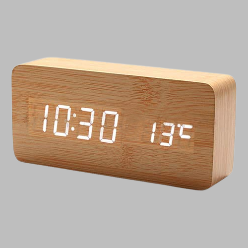 Wooden Digital Clock STAN 12