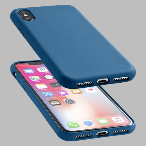 SOFT TOUCH CASE IPH X BLUE