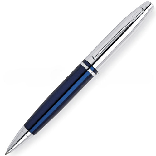Cross Calais Chrome/Blue Ballpoint Pen