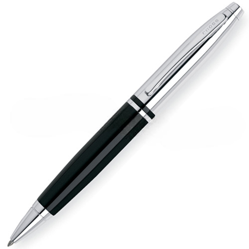 Cross Calais Chrome/Black Ballpoint Pen