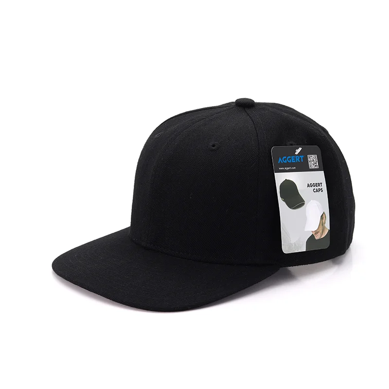 AGGERT Flat Brim Cap-Black