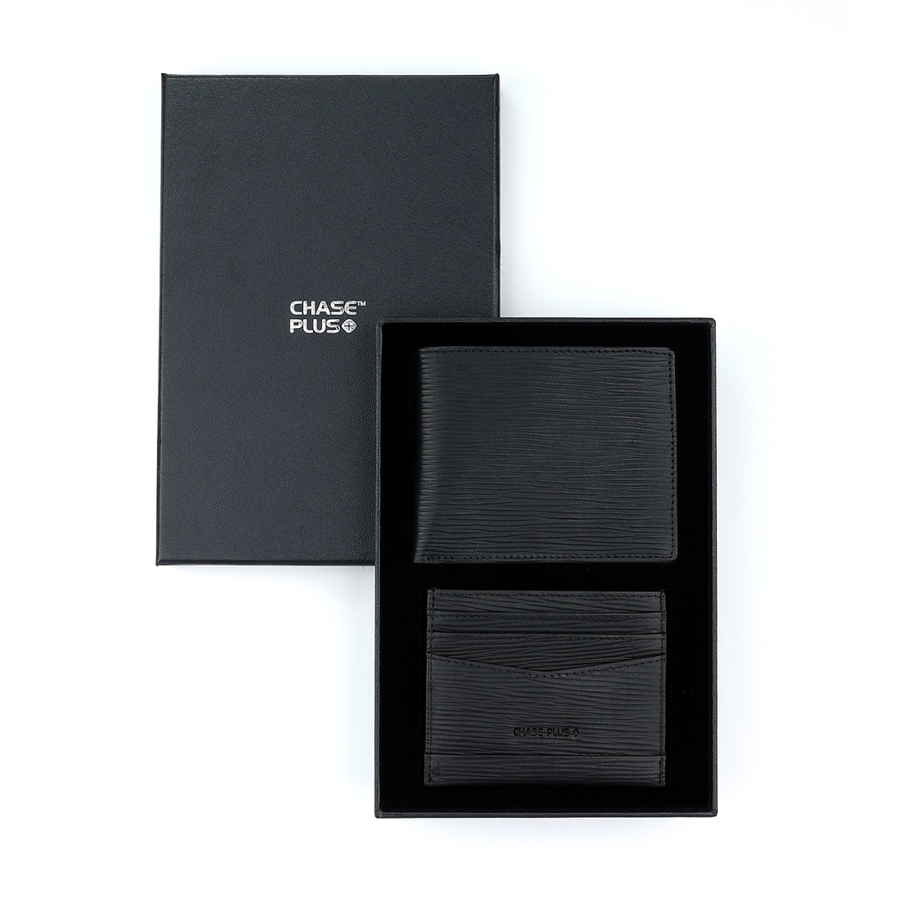 CHASE PLUS Business Gift Set Mens Wallet and Credit Card Holder