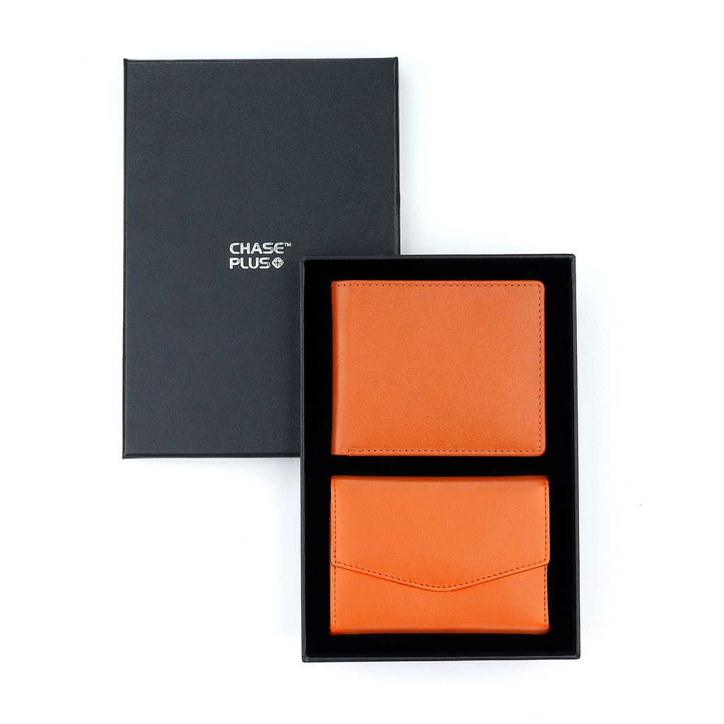 CHASE PLUS Business Gift Set Mens Wallet and Ladies Wallet