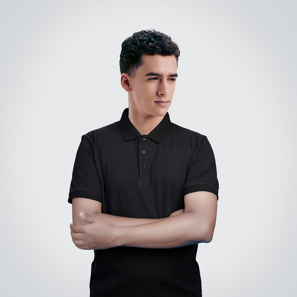 AGGERT Polo SUPIMA Cotton 220 GSM Black