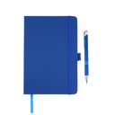 A5 PU Economic Notebook and pen R Blue 