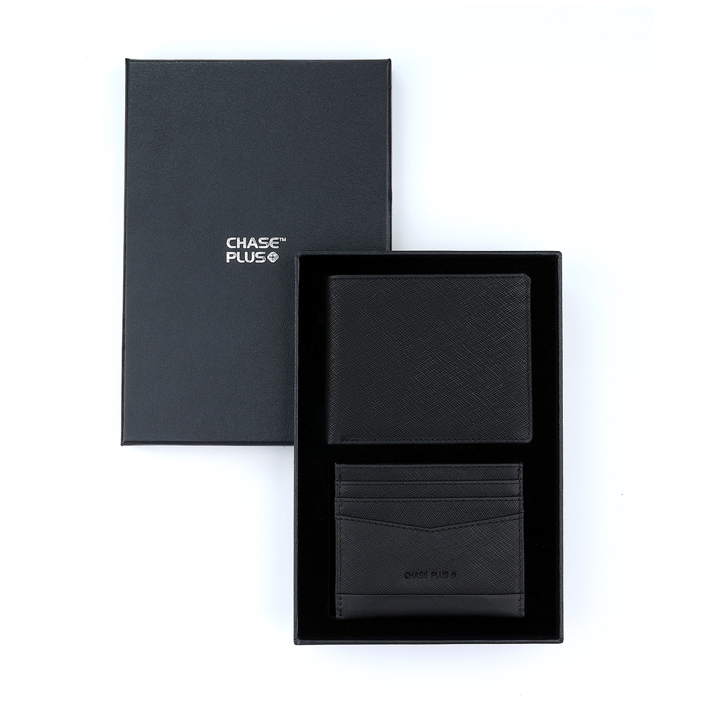 CHASE PLUS Business Gift Set Mens Wallet and Credit Card Holder