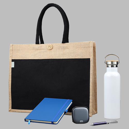 Corporate Essentials Gift Set in Jute Bag