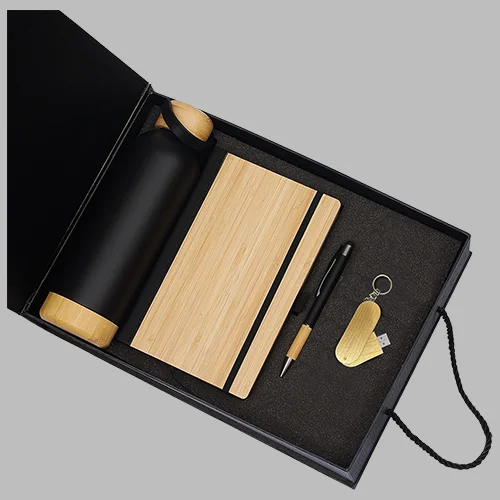 Combination Gift Set- A5 Notebook ,Water Bottle , Metal Pen ,USB 16gb
