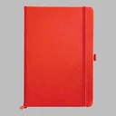 A6 Notebook with pen holder Red