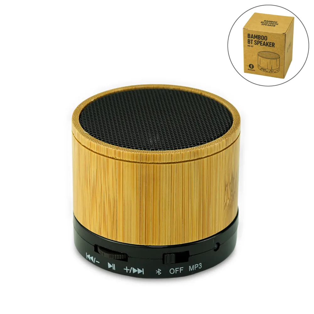 [STE3MS-075] Bamboo Bluetooth Speakers V4.2