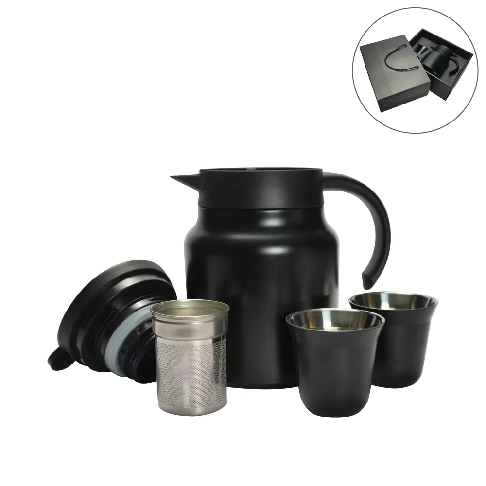[STE3TM-0525] Arabic Tea &amp; Coffee Pot with Cups Set 1000 ml