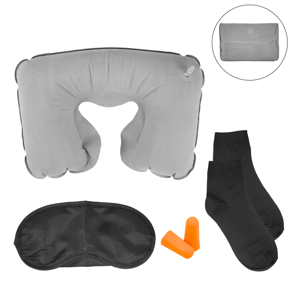 [STE3TLS-015] Travel Essential Set in Black Pouch