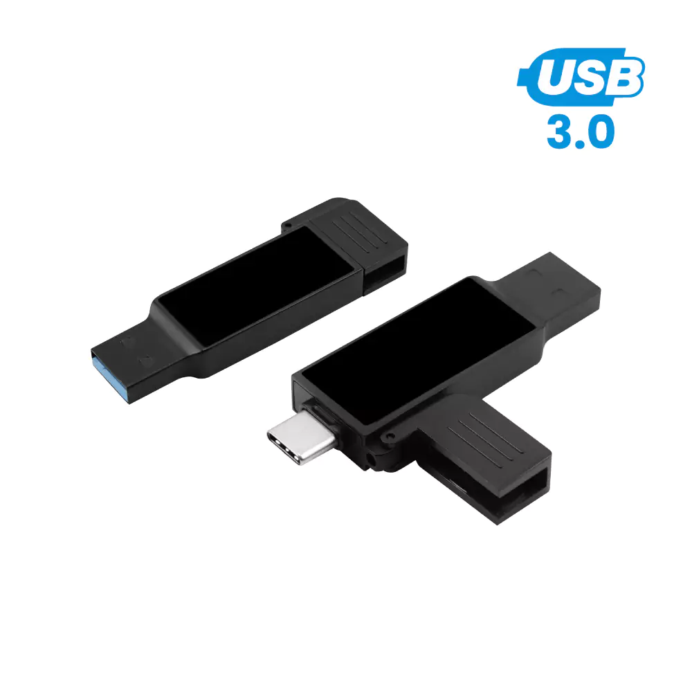 [USB-81-BK] OTG USB with LED Logo 32GB V. 3.0 Type C