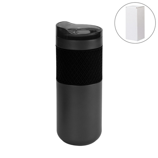 [TM-075-BLK] Double Wall SS Bottles Slide-Lock PP Lid 532ml