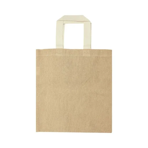 [JSB-13-NAT] Cotton Like Jute Bags with Webbing Handle 250gsm