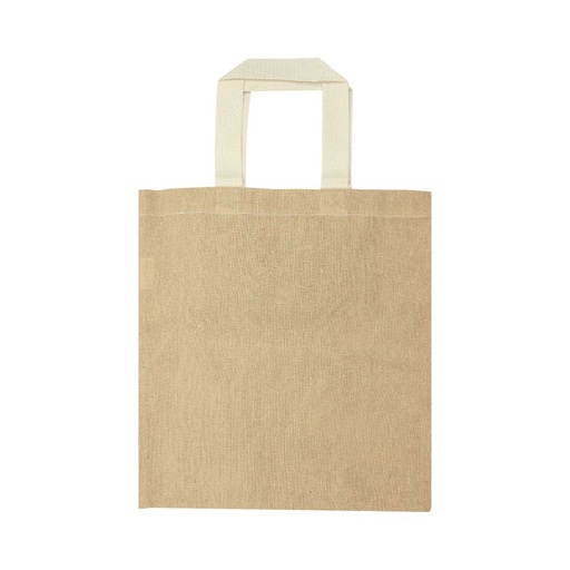 [JSB-13-NAT] Cotton Like Jute Bags with Webbing Handle 250gsm