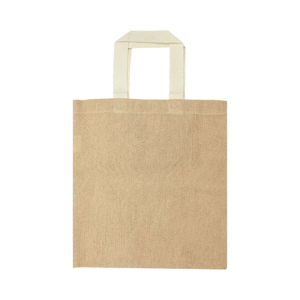[STE3JSB-13-NAT5] Cotton Like Jute Bags with Webbing Handle 250gsm