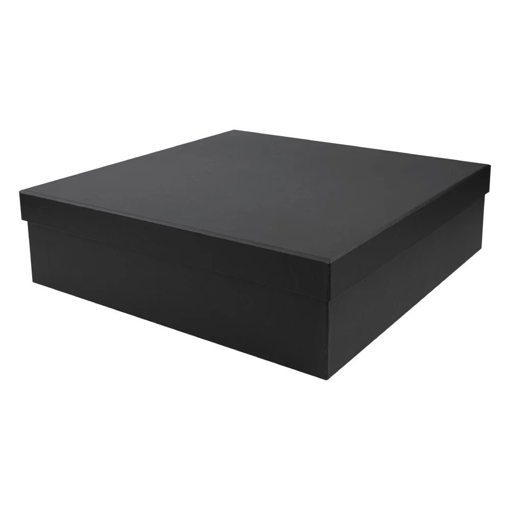 [STE3GB-XXL-BLK5] Black Plain Gift Box Size XXL Cardboard Material