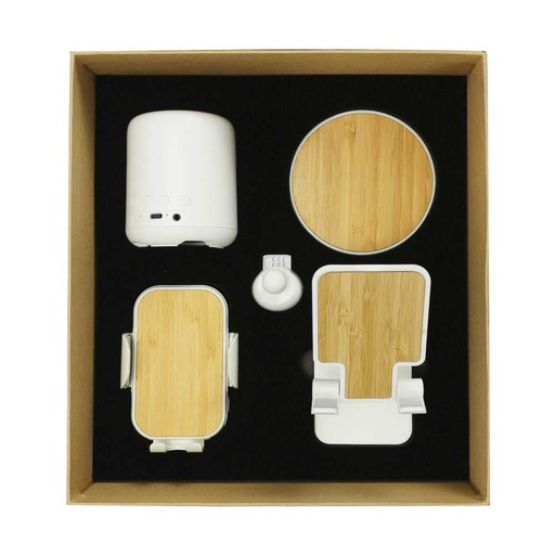 [GS-057] Promotional Tech Gift Sets with Brown Cardboard Gift Box