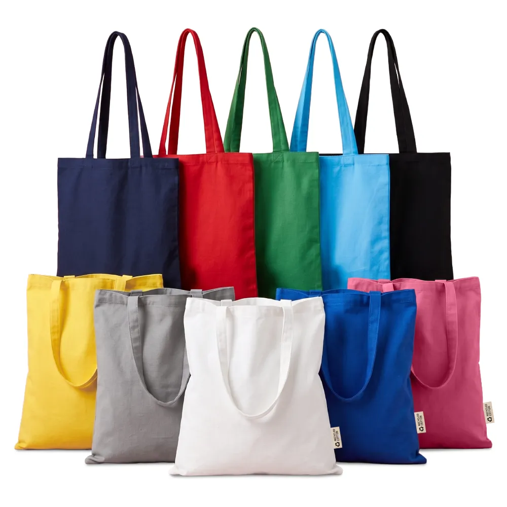 Recycled Cotton Bags, Durable Long Strap