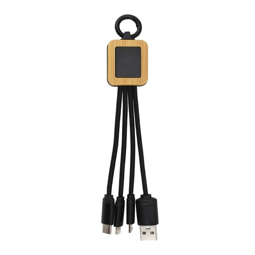 [OC-BL3] Bamboo Light Up Logo Multi-Charging Cables