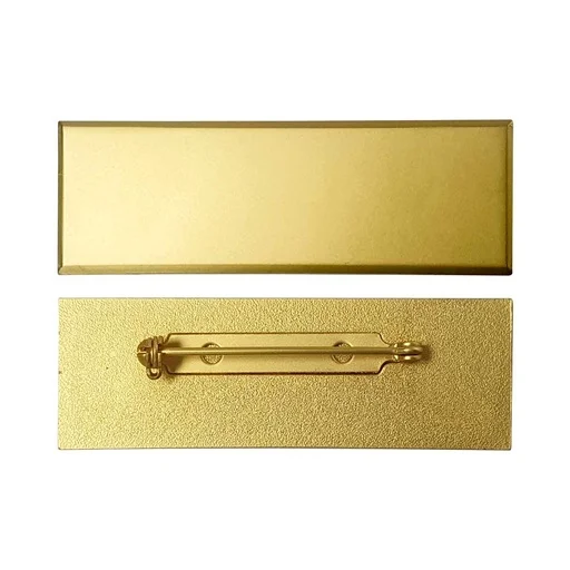 [LP-EA001] Gold Brass Badges with Safety Pin