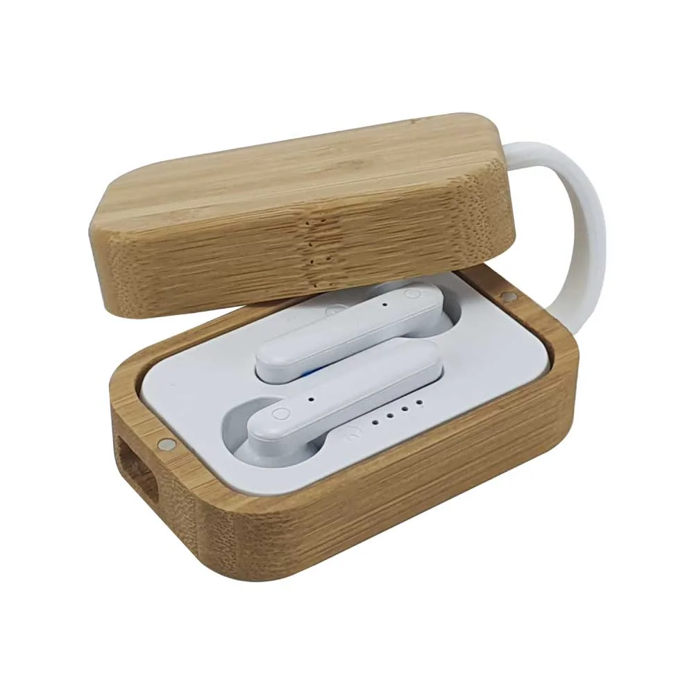 [STE3EAR-045] BT Earbuds with Bamboo Case