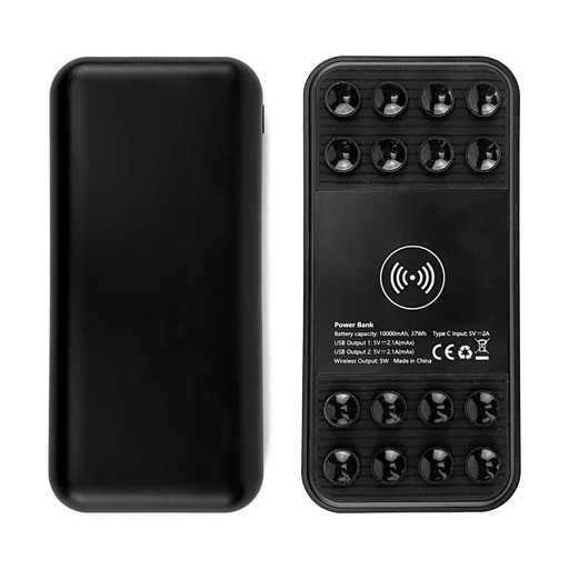 [JU-WPB-M10000-BK] Light Up Wireless Powerbank