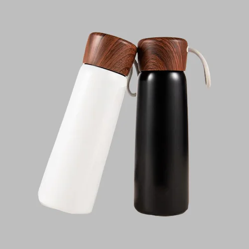 Water Bottle with Bamboo lid