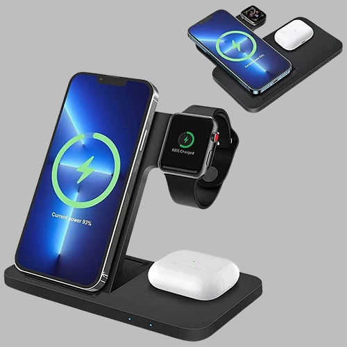 [STMK 230209BK] 3 IN 1 Wireless charger