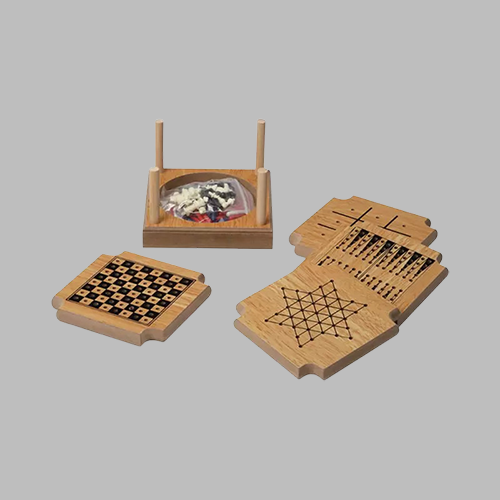 [STDP 231511] 4 Piece Wooden Game Set