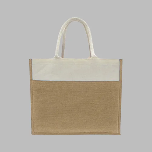JUTE/ CANVAS BAGS NATURAL WHITE 