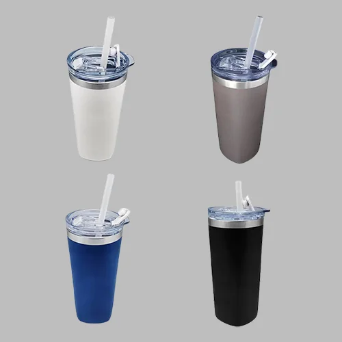 Tumbler with straw
