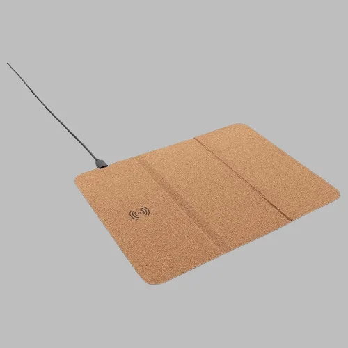 Wireless mousepad cork