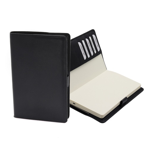 [MDYBK6095] CHASE PLUS Leather Notebook - Domino