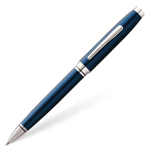 CROSS PEN COVENTRY LACQUER BLUE BALLPOINT WITH BOX