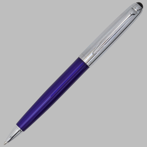 [CP912BL] Metal Pen  Blue/Chrome