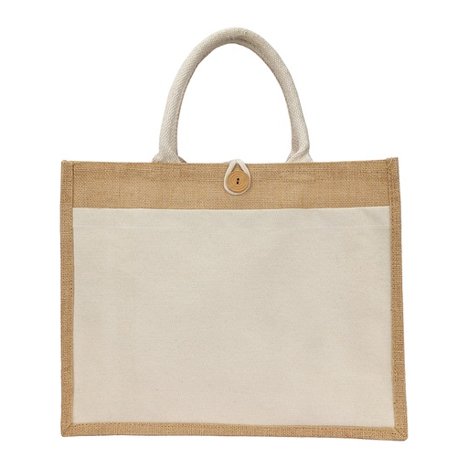 [EGJT4002WH] Jute Canvas Bag 225gsm WHITE