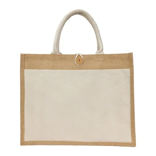 Jute Canvas Bag 225gsm WHITE