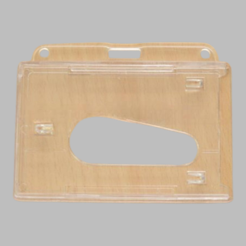 [SHC 2407] Clear Double ID Holder - Horizontal