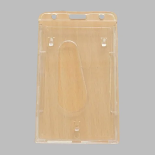 Clear Double ID Holder - Vertical